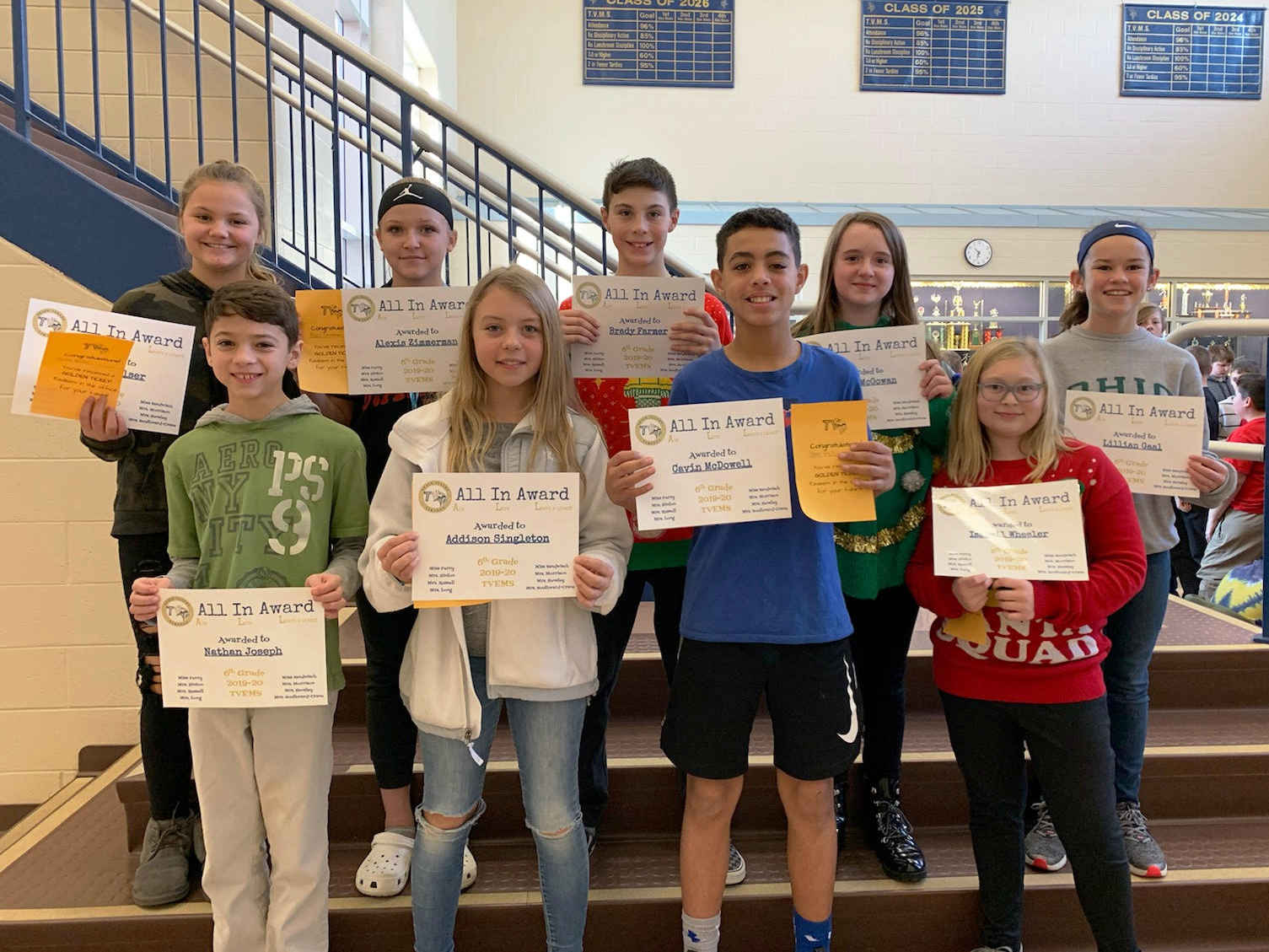 TV East Students of the Quarter